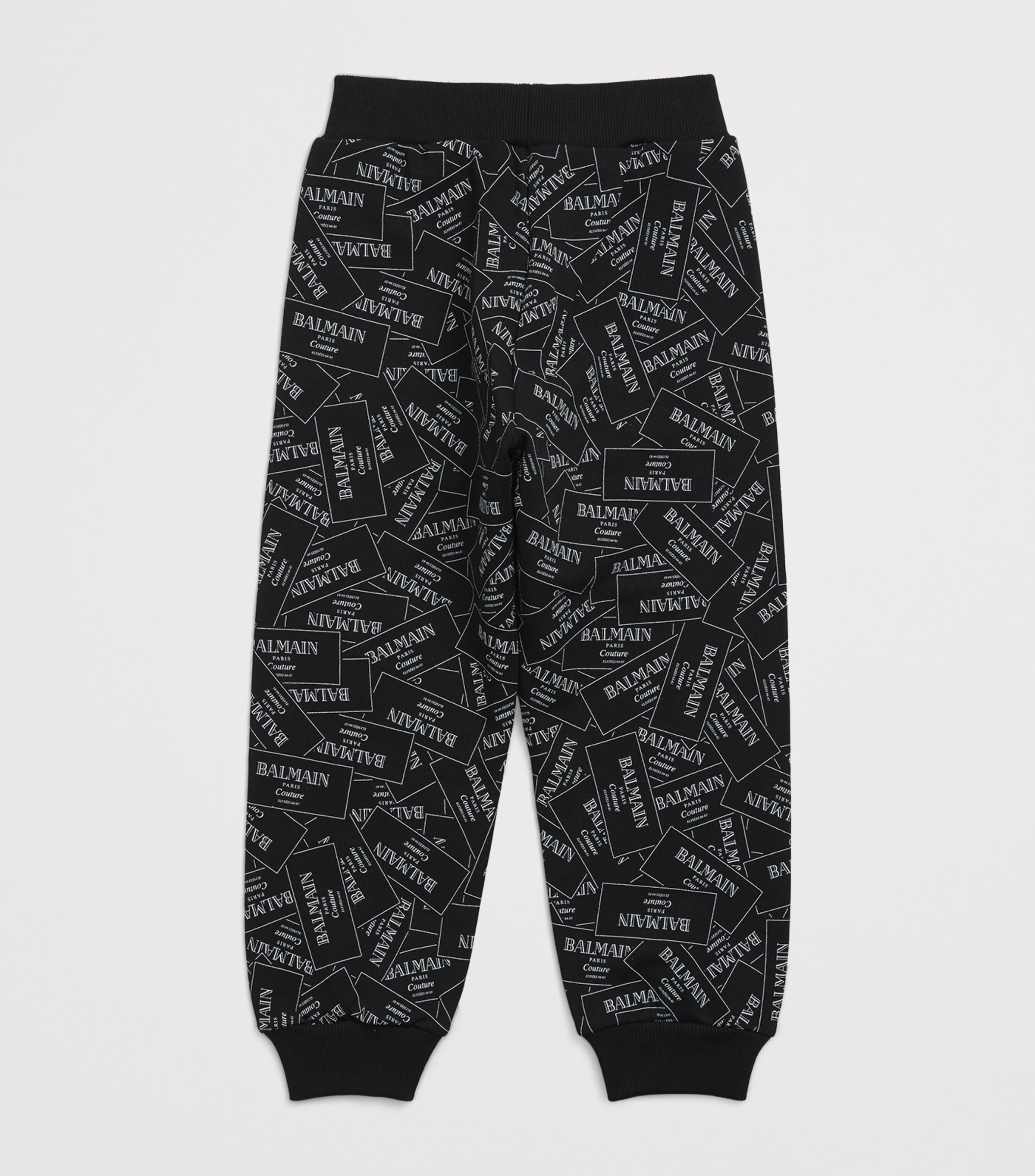Balmain Kids Cotton Label Print Sweatpants (4-14 Years)