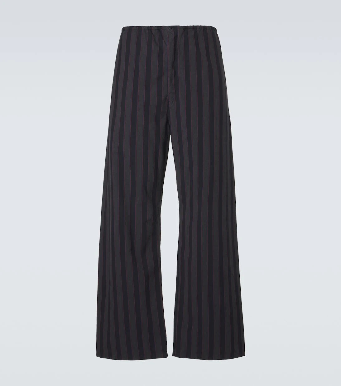 Maison Margiela - Striped cotton wide-leg pants