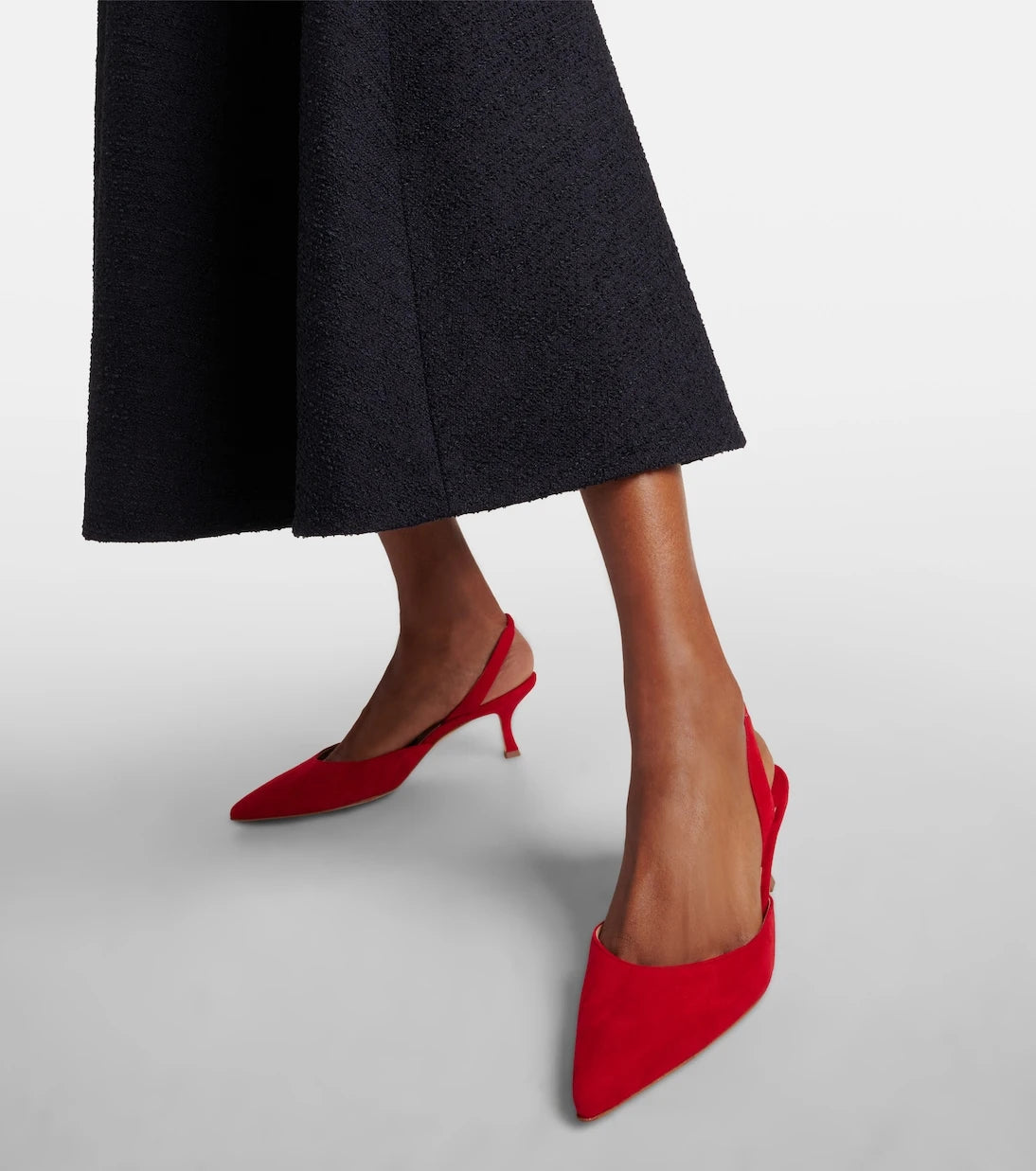Manolo Blahnik - Carolyne Gala Val suede slingback pumps