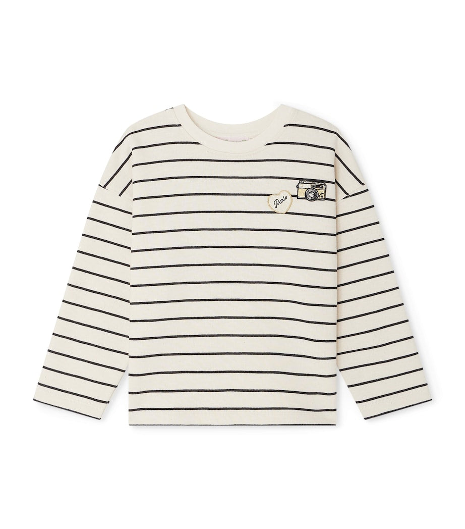 Cotton-Blend Stripe Sweatshirt (4-14 Years)