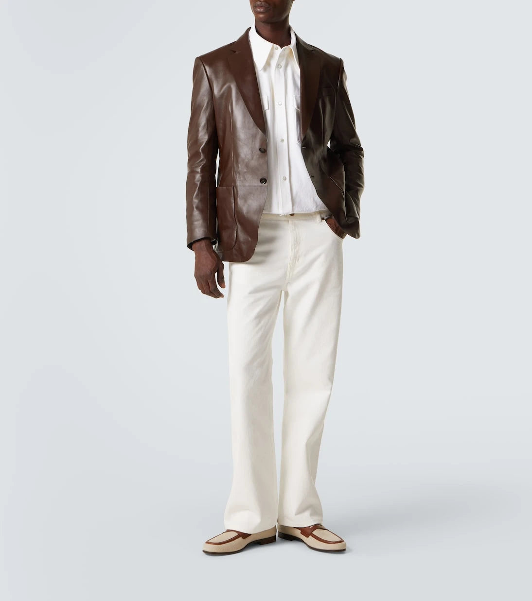 Church's - Leather-trimmed loafers