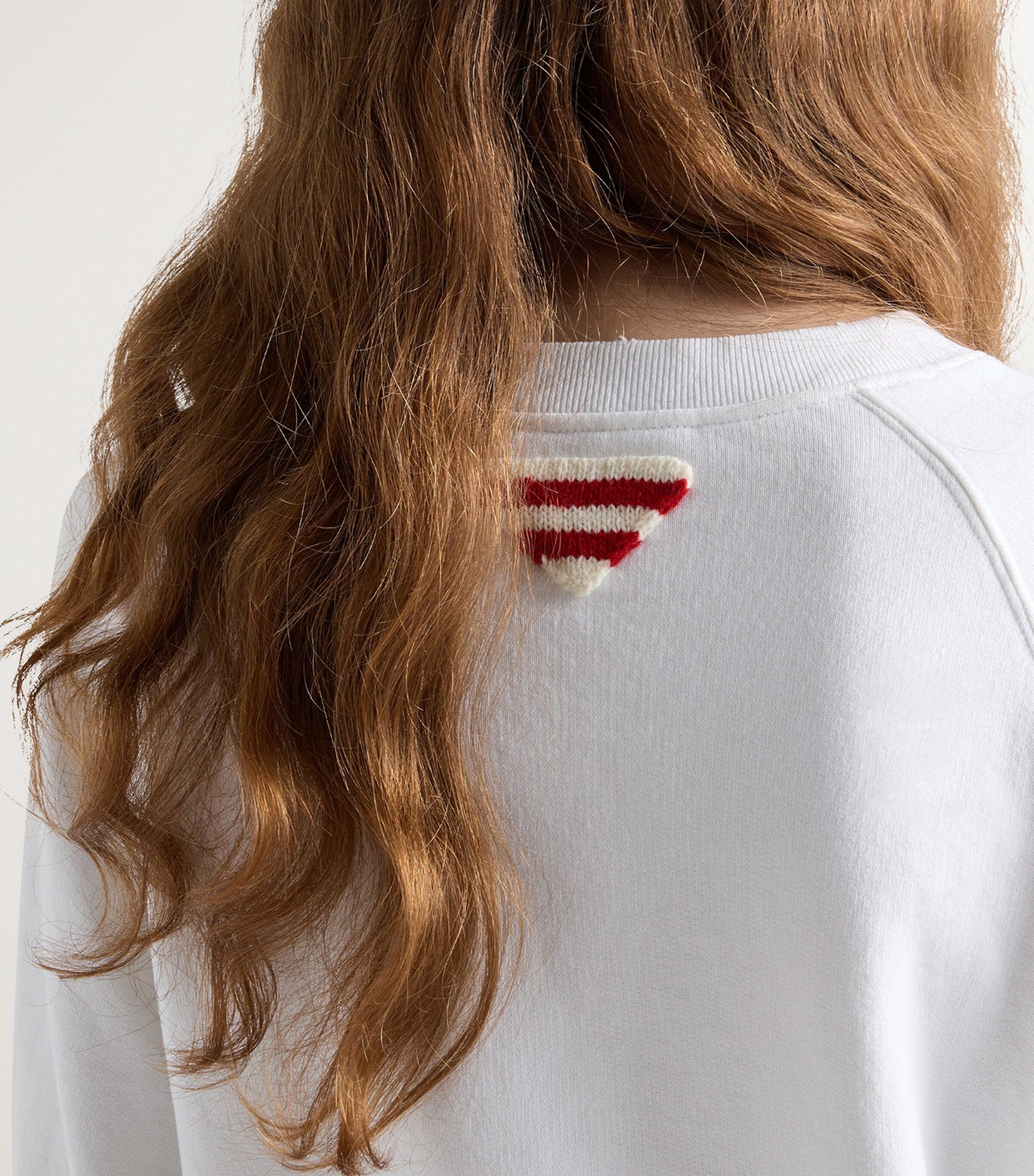 Prada White Cotton Crew-Neck Sweatshirt