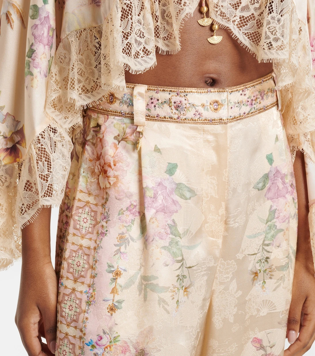 Camilla - Printed wide-leg pants