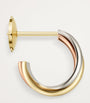 Cartier White, Yellow and Rose Gold Trinity Earrings