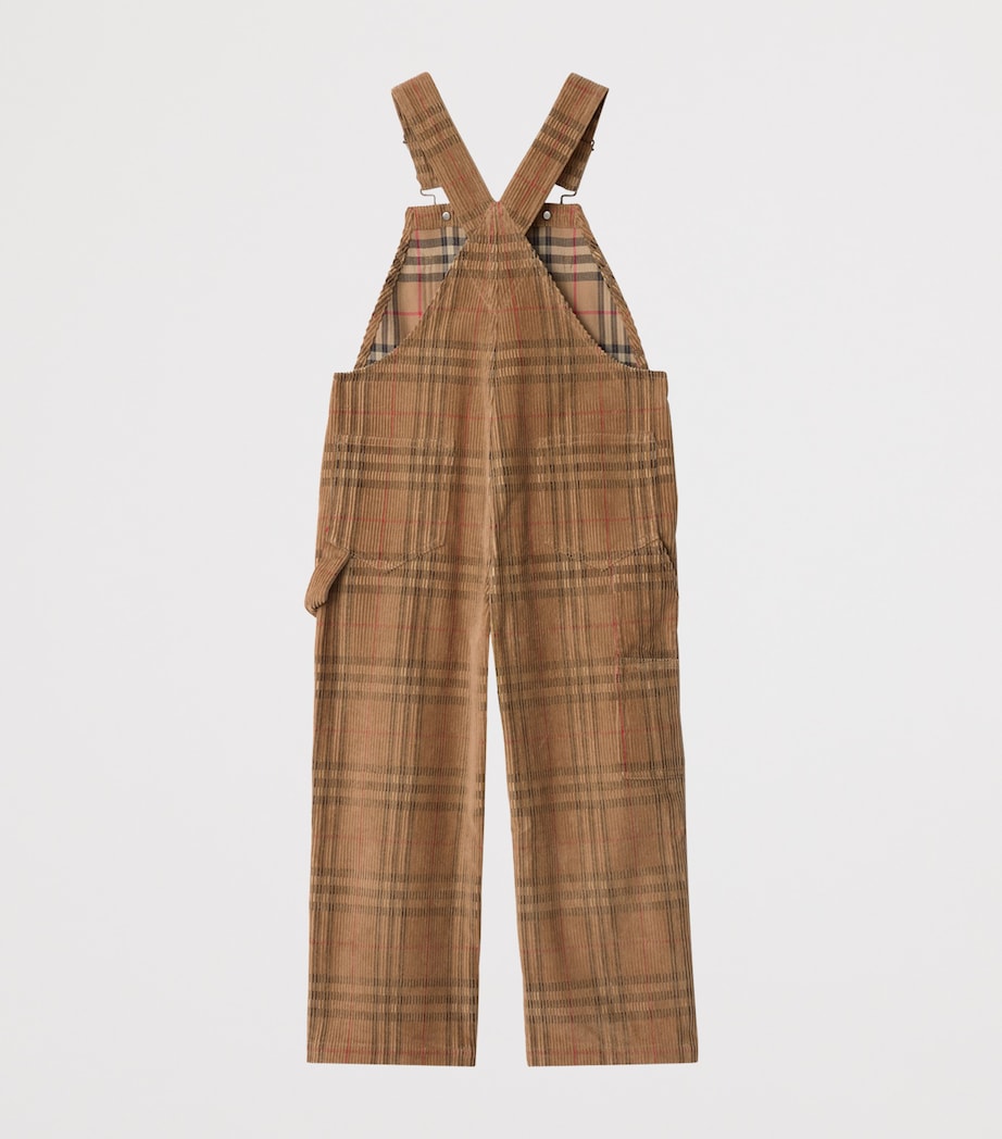 Burberry Kids Corduroy Check Dungarees (3-12 Years)