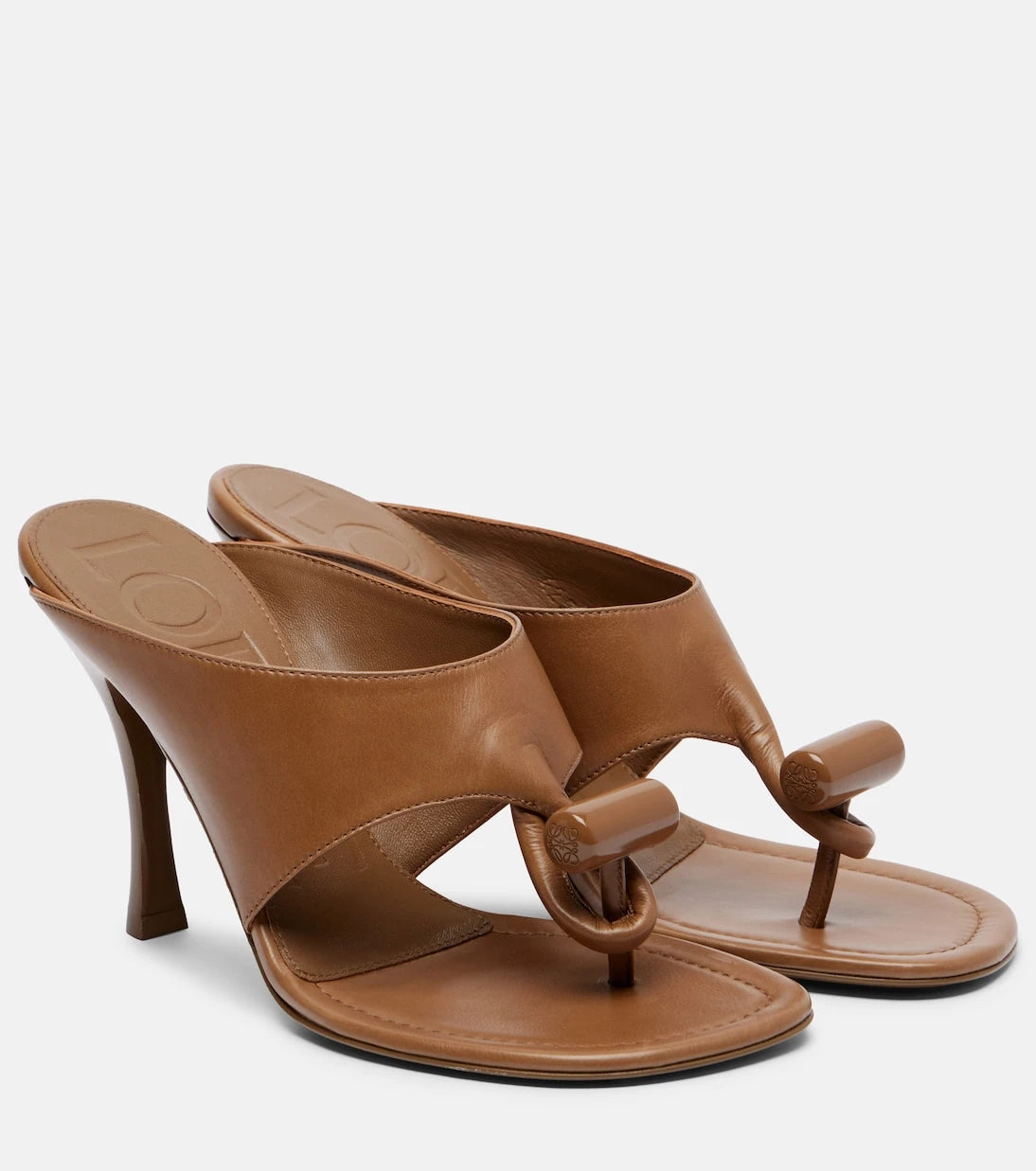 Loewe - Toggle 90 leather thong sandals