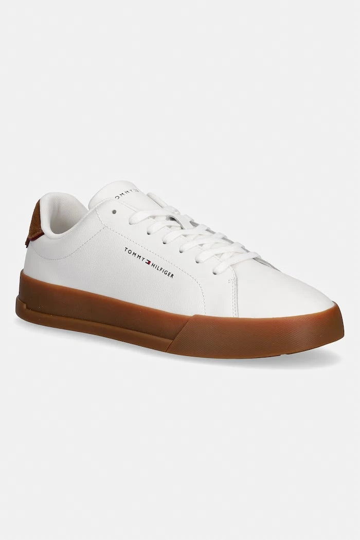 Tommy Hilfiger TH COURT LTH DETAIL Erkek Deri Spor Ayakkabı