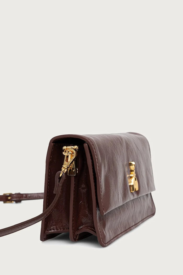 Patrizia Pepe deri kadın crossbody çanta