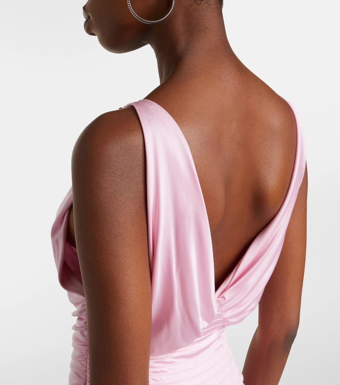 Versace - Draped jersey gown