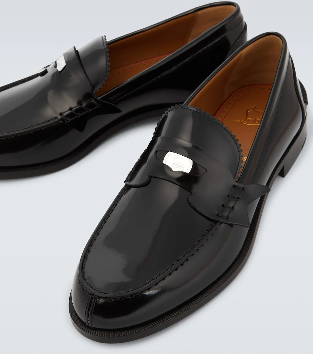 Christian Louboutin - Penny leather loafers