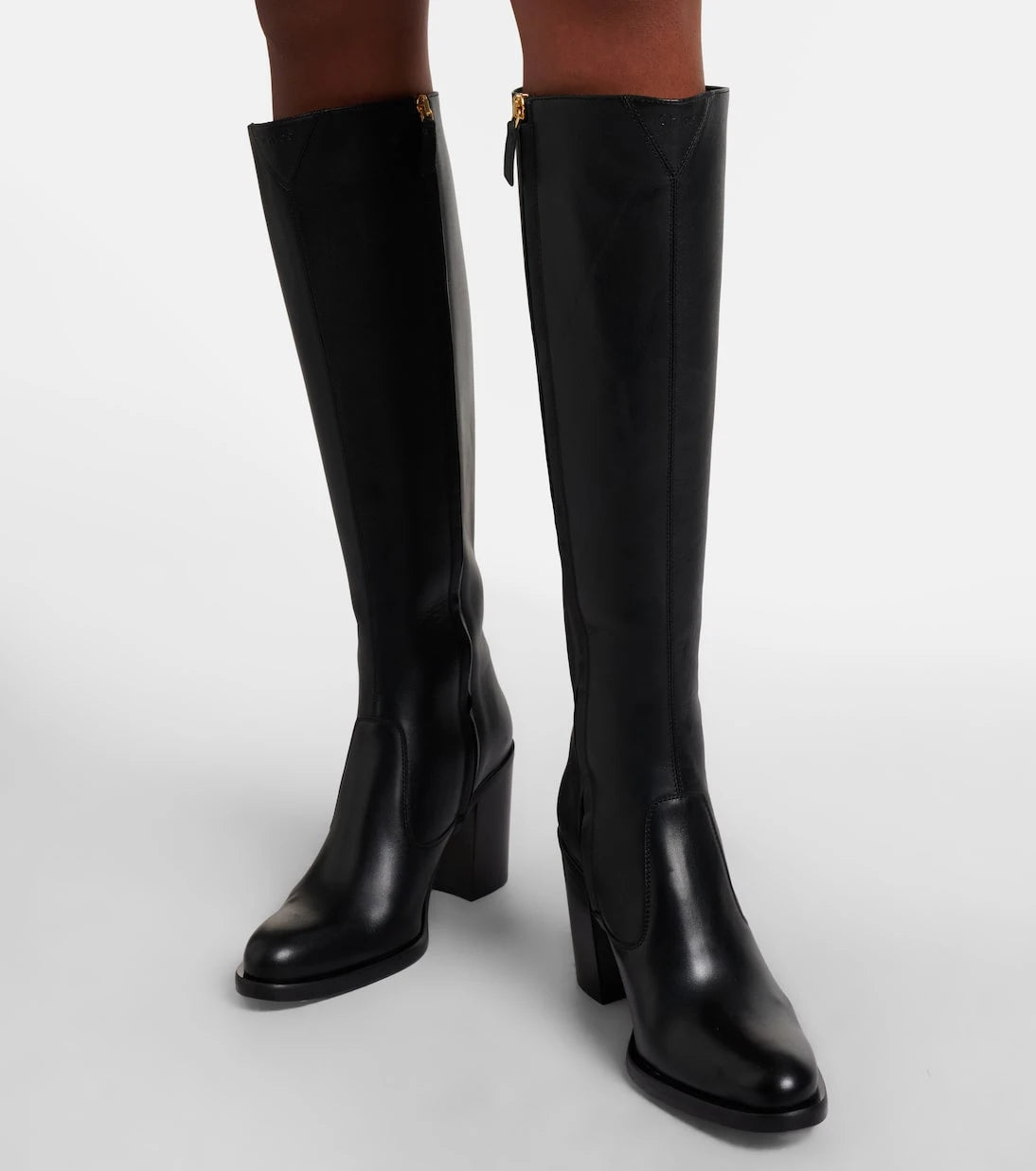 Chloé - Phoenix 90 leather knee-high boots