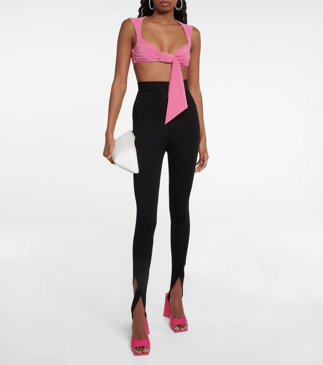 The Attico - Jersey crop top