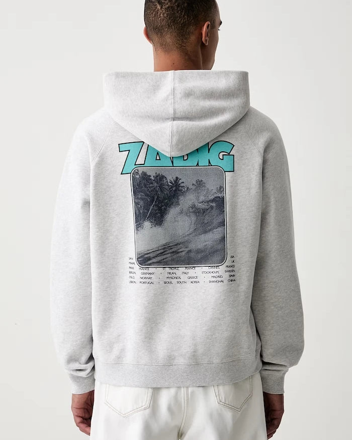 Pamuklu erkek GEORGIO kapüşonlu sweatshirt Zadig&Voltaire