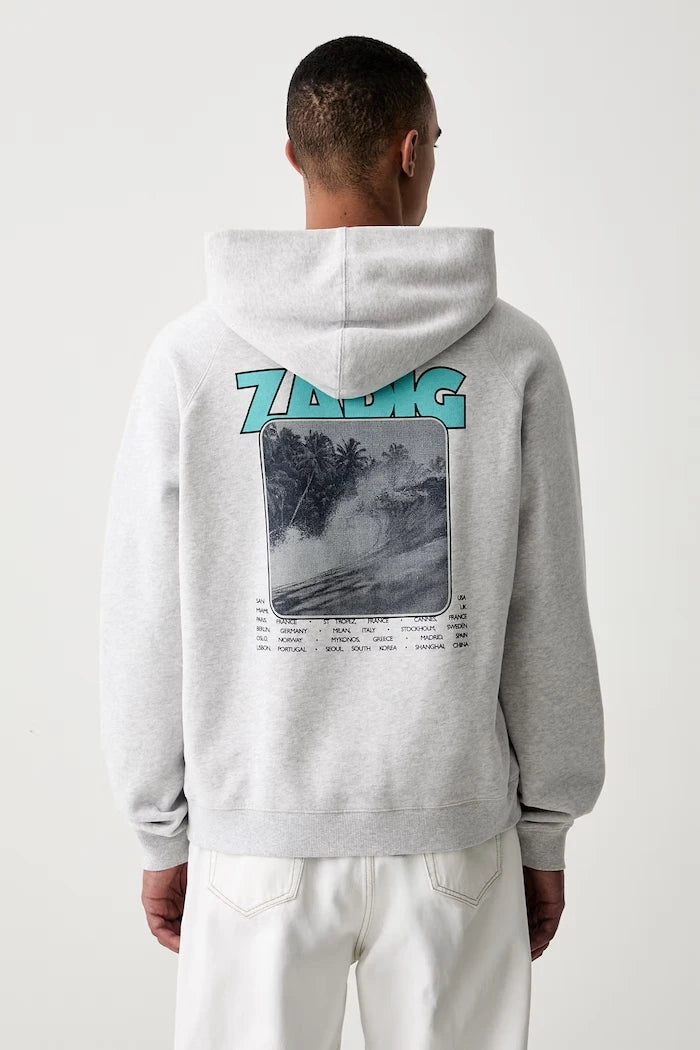 Pamuklu erkek GEORGIO kapüşonlu sweatshirt Zadig&Voltaire
