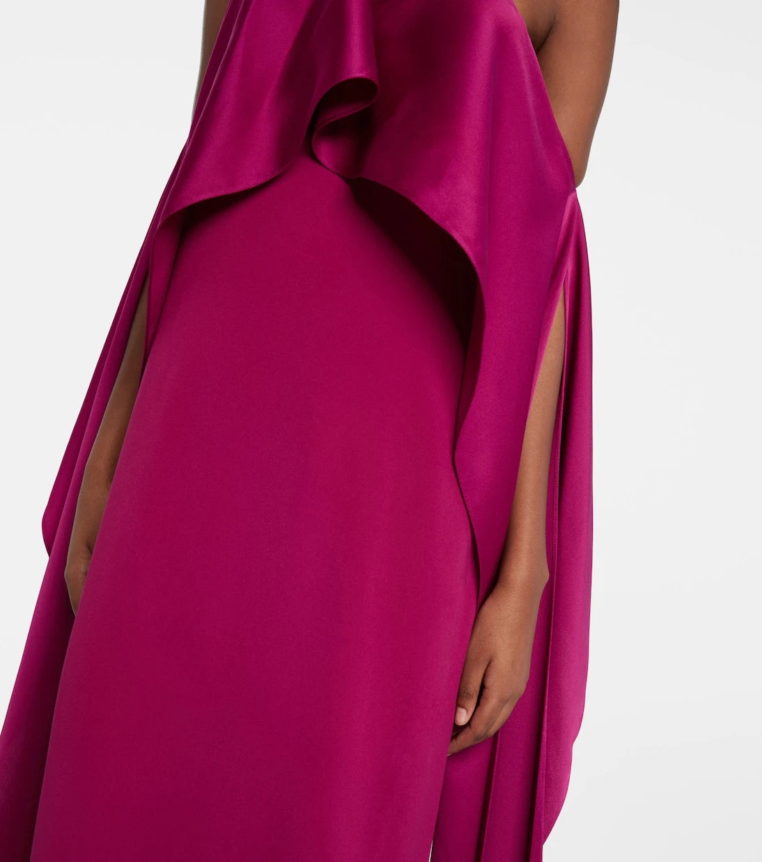 Taller Marmo - Nan draped crêpe cady gown