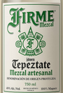 Firme Mezcal Tepeztate Artesanal (750mL)