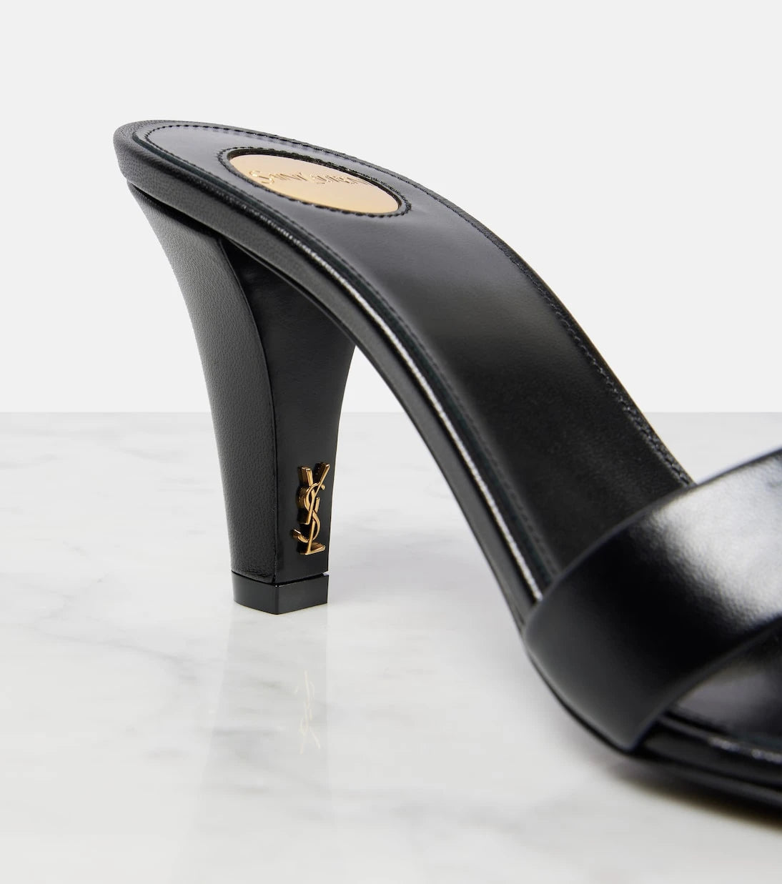 Saint Laurent - Jill 75 leather mules