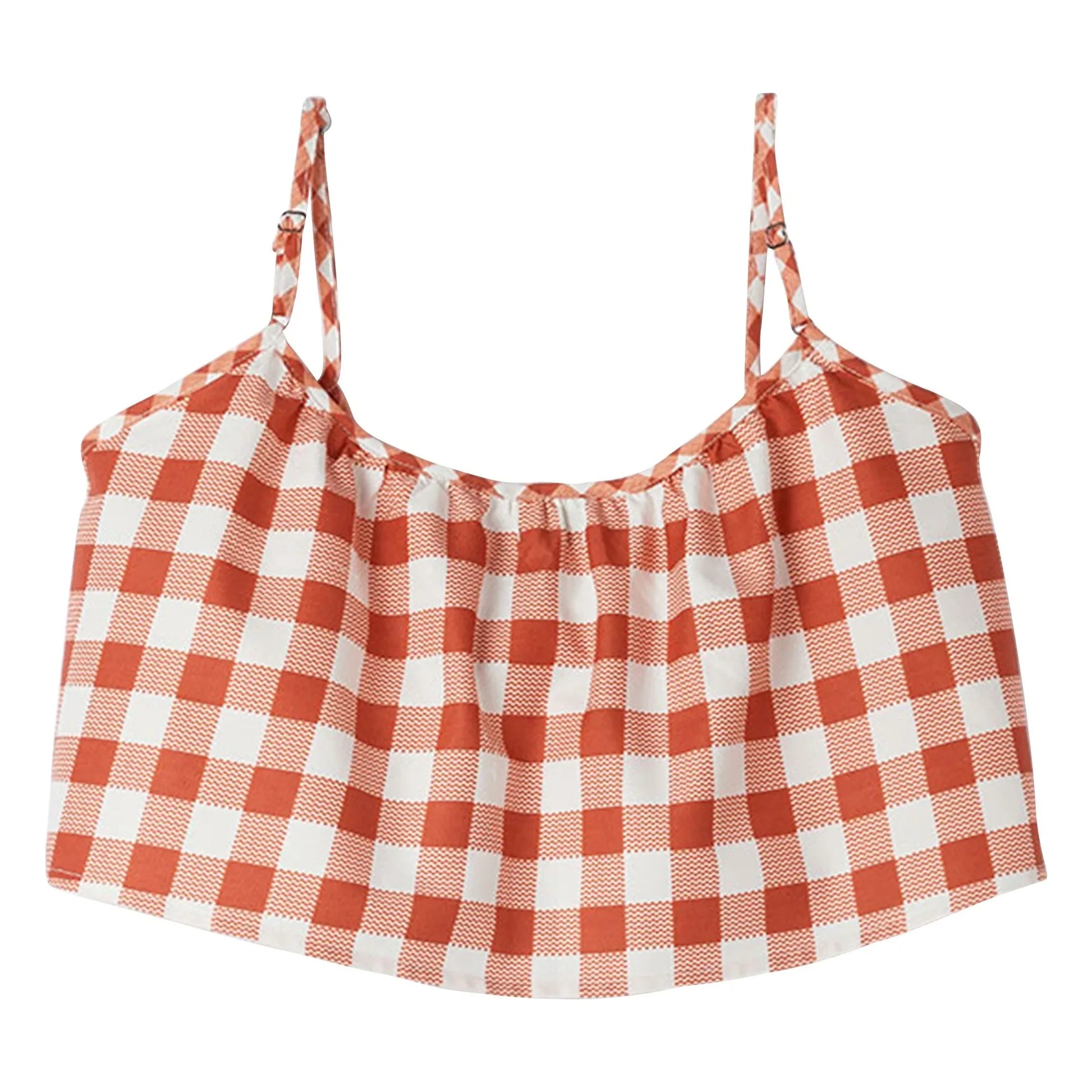 Fabula - Vichy Crop Top | Red