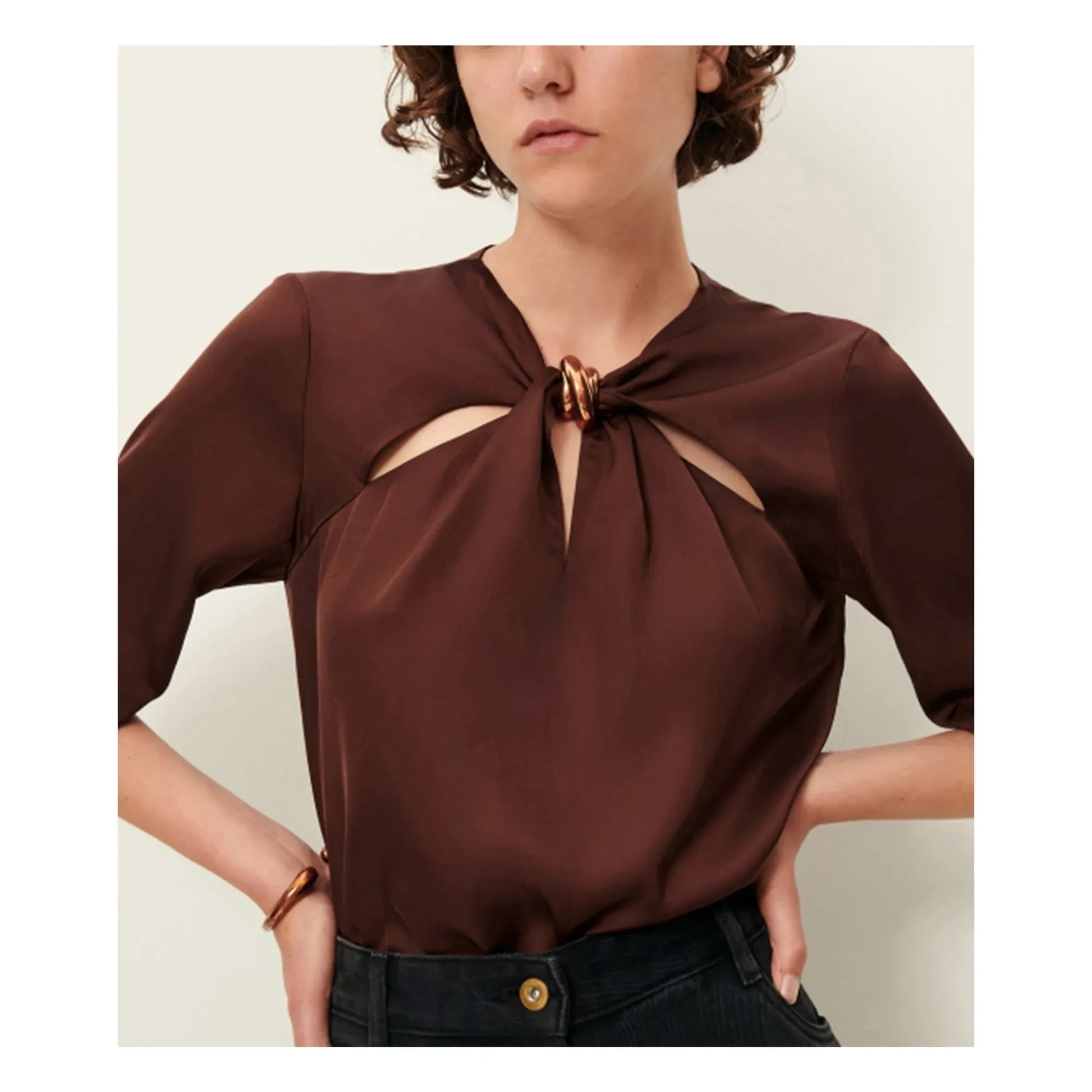 Sessùn - Amaya blouse | Brown