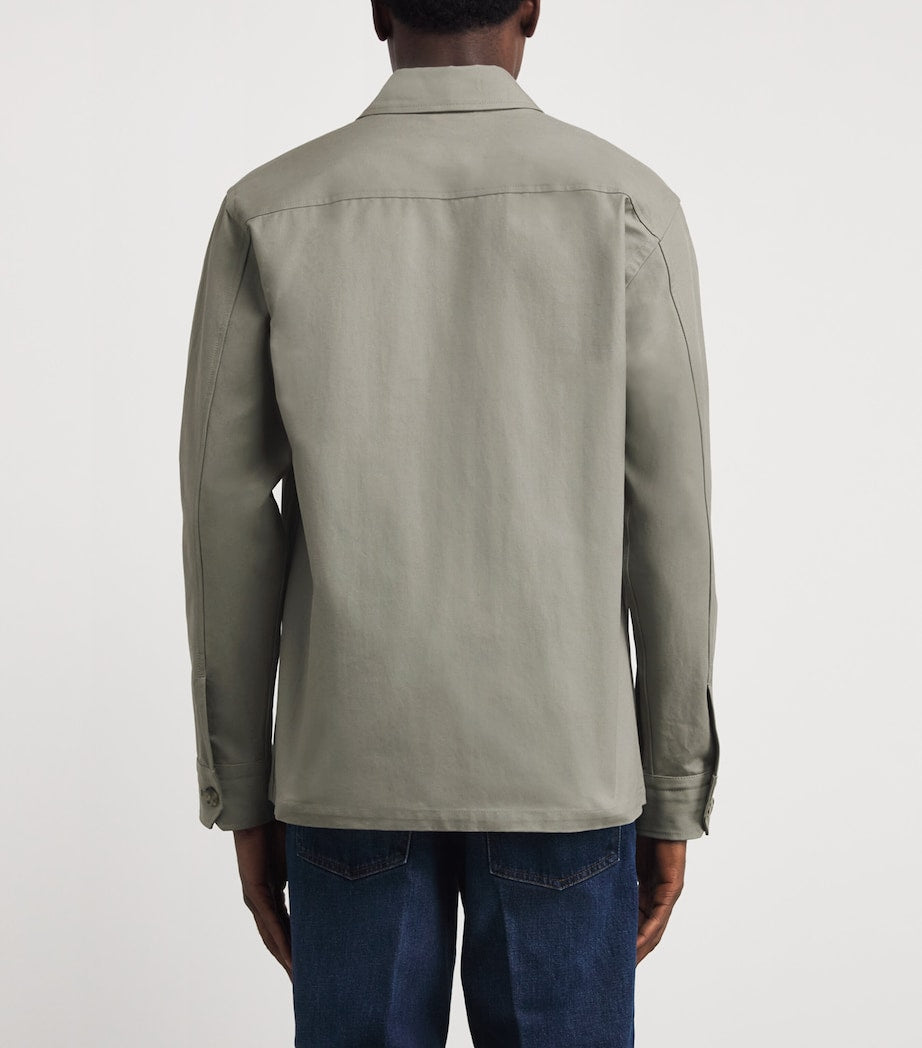 Green Cotton Overshirt