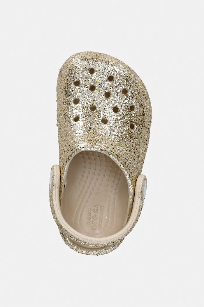 Детски чехли Crocs CLASSIC CHUNKY GLITTER CLOG T