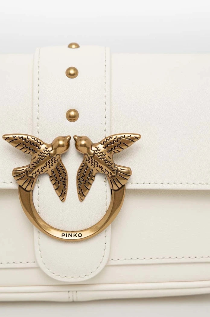 Pinko чанта crossbody дамска от кожа