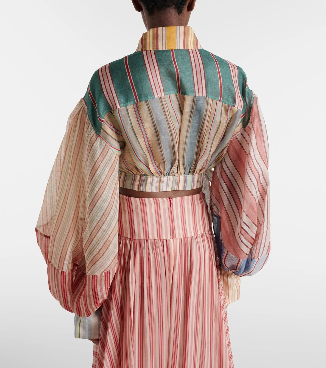Zimmermann - Rebellion striped linen and silk blouse