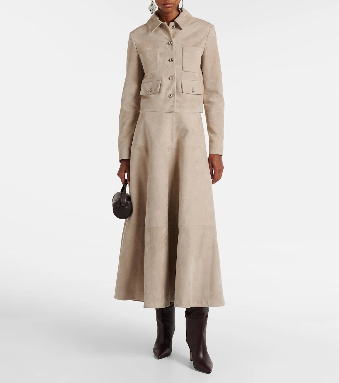 Altuzarra - Varda suede maxi skirt