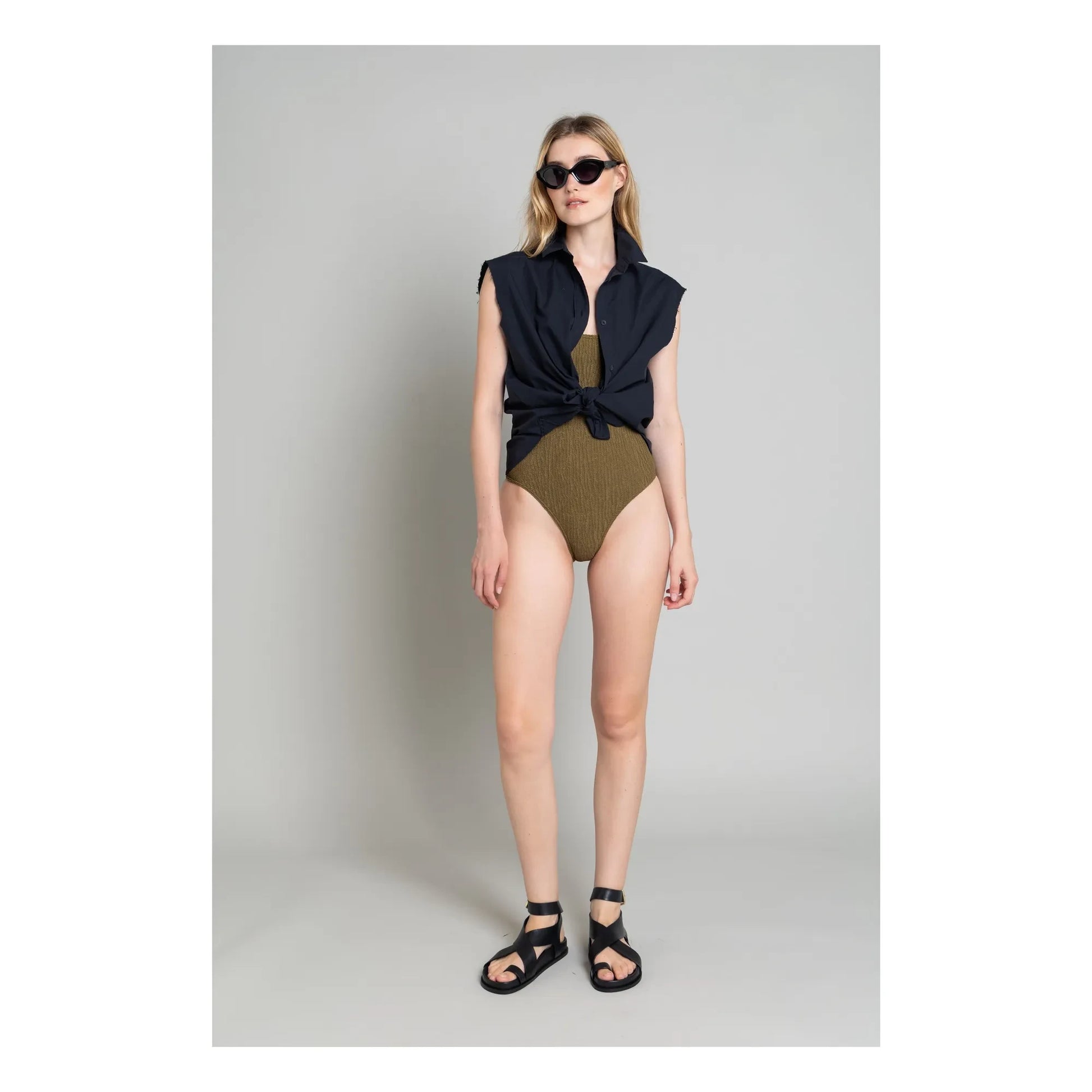 Smallable Woman - Marcia 1-piece swimsuit | Khaki