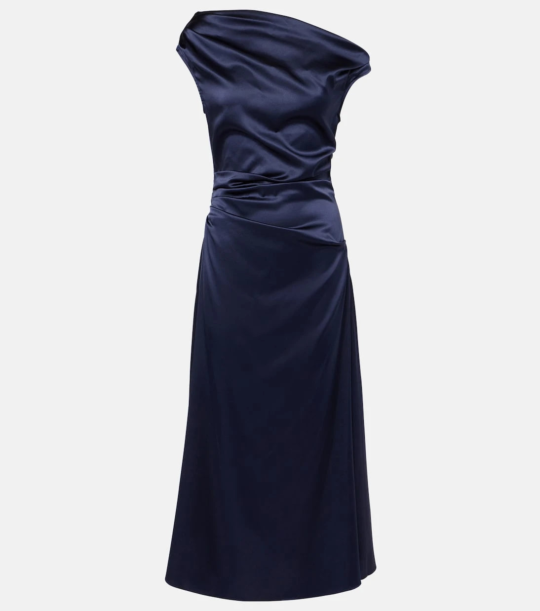 Staud - Elyse pleated silk-blend maxi dress