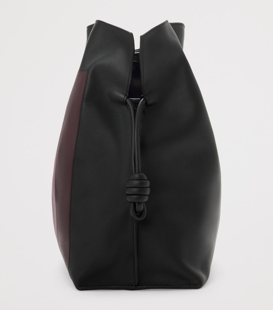 LOEWE Black x Albers Leather Flamenco Purse