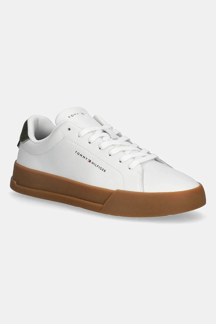 Tommy Hilfiger TH COURT LTH DETAIL Erkek Deri Spor Ayakkabı