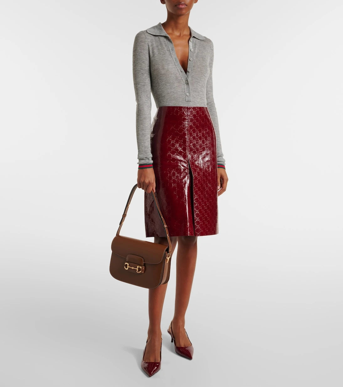 Gucci - Gucci Horsebit 1955 leather shoulder bag