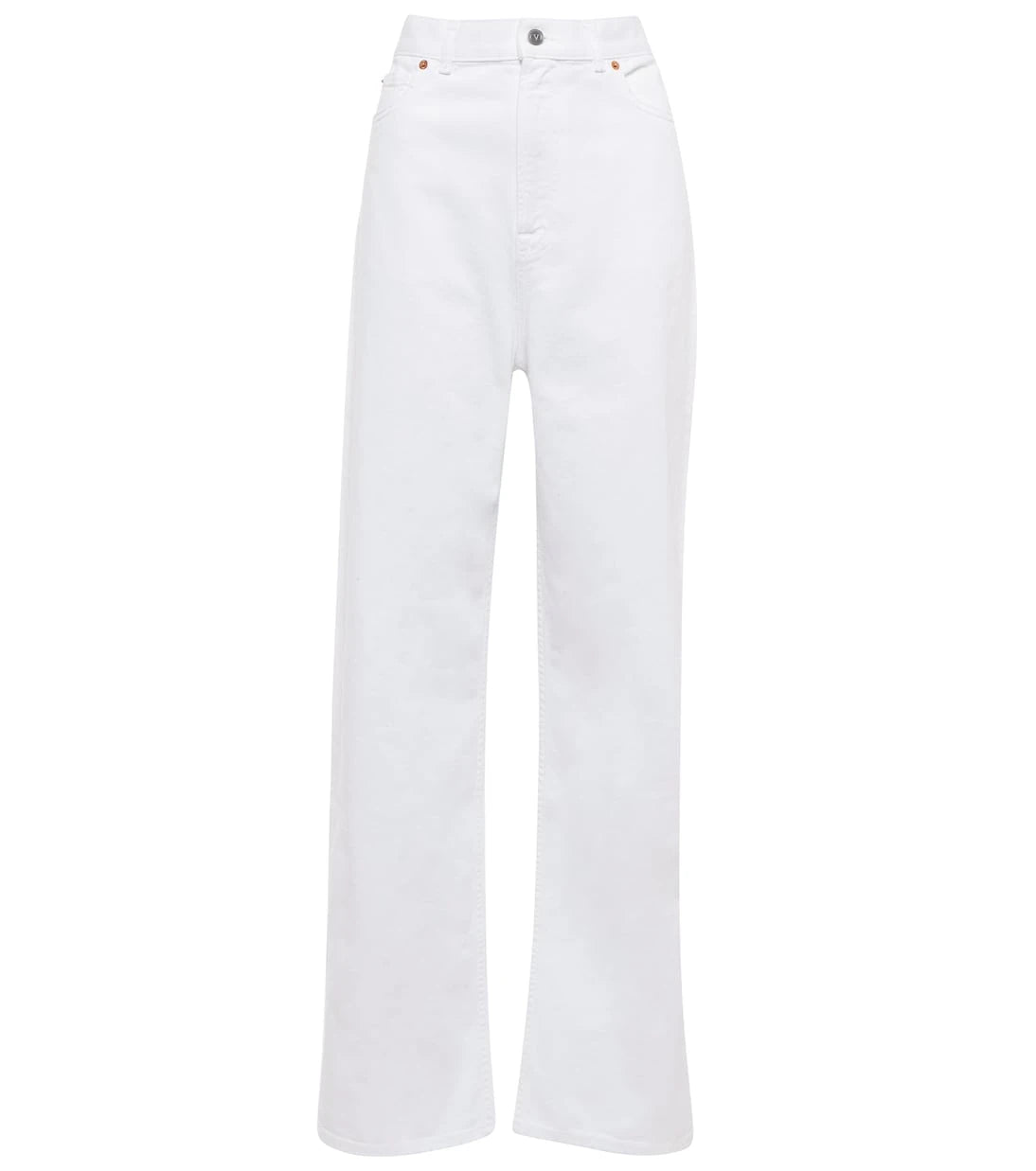Valentino - High-rise wide-leg jeans