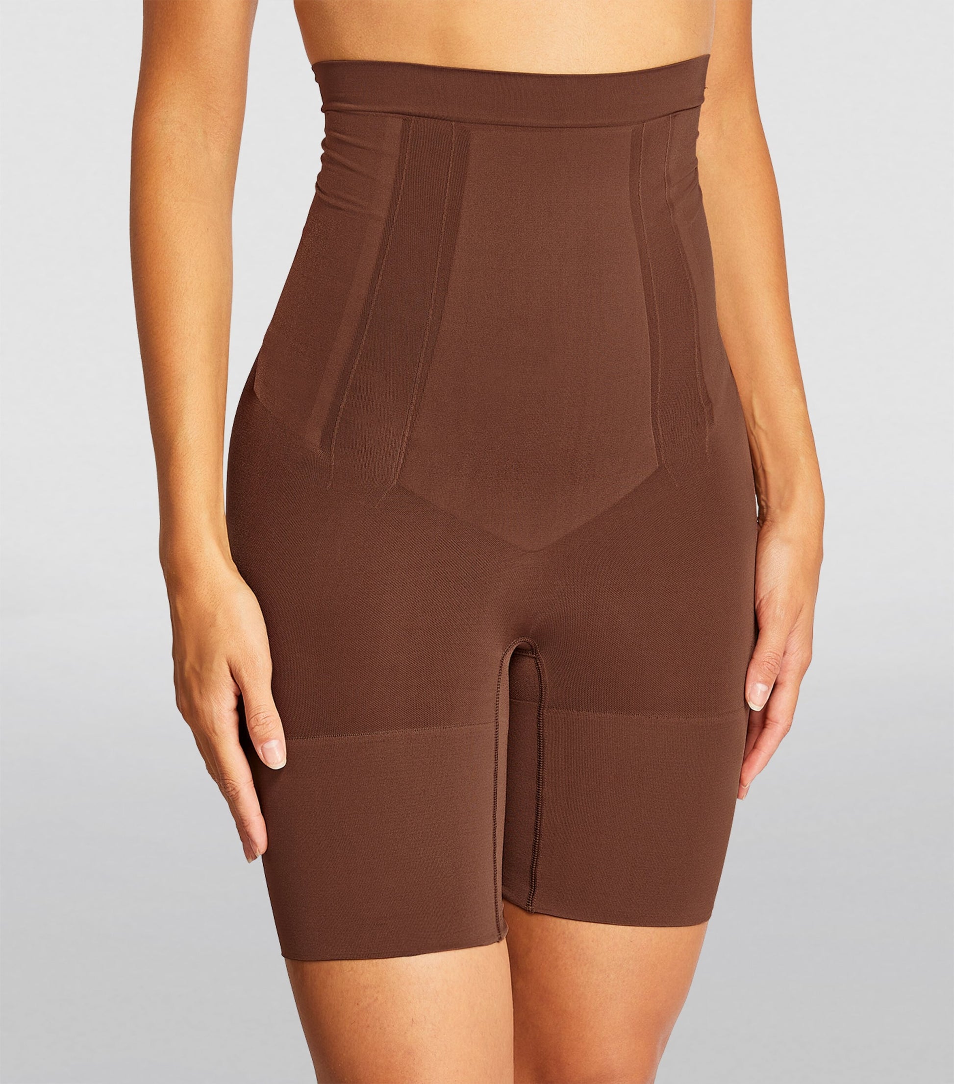 SPANX Brown SPANXsculpt OnCore High-Waist Mid-Thigh Shorts - Firm Control