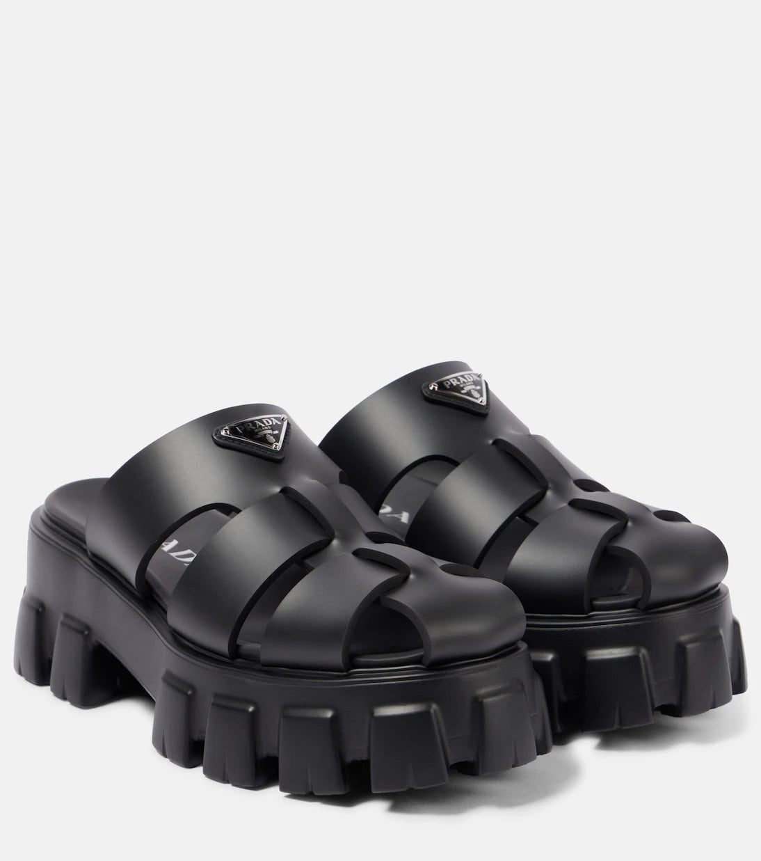 Prada - Monolith platform fisherman sandals