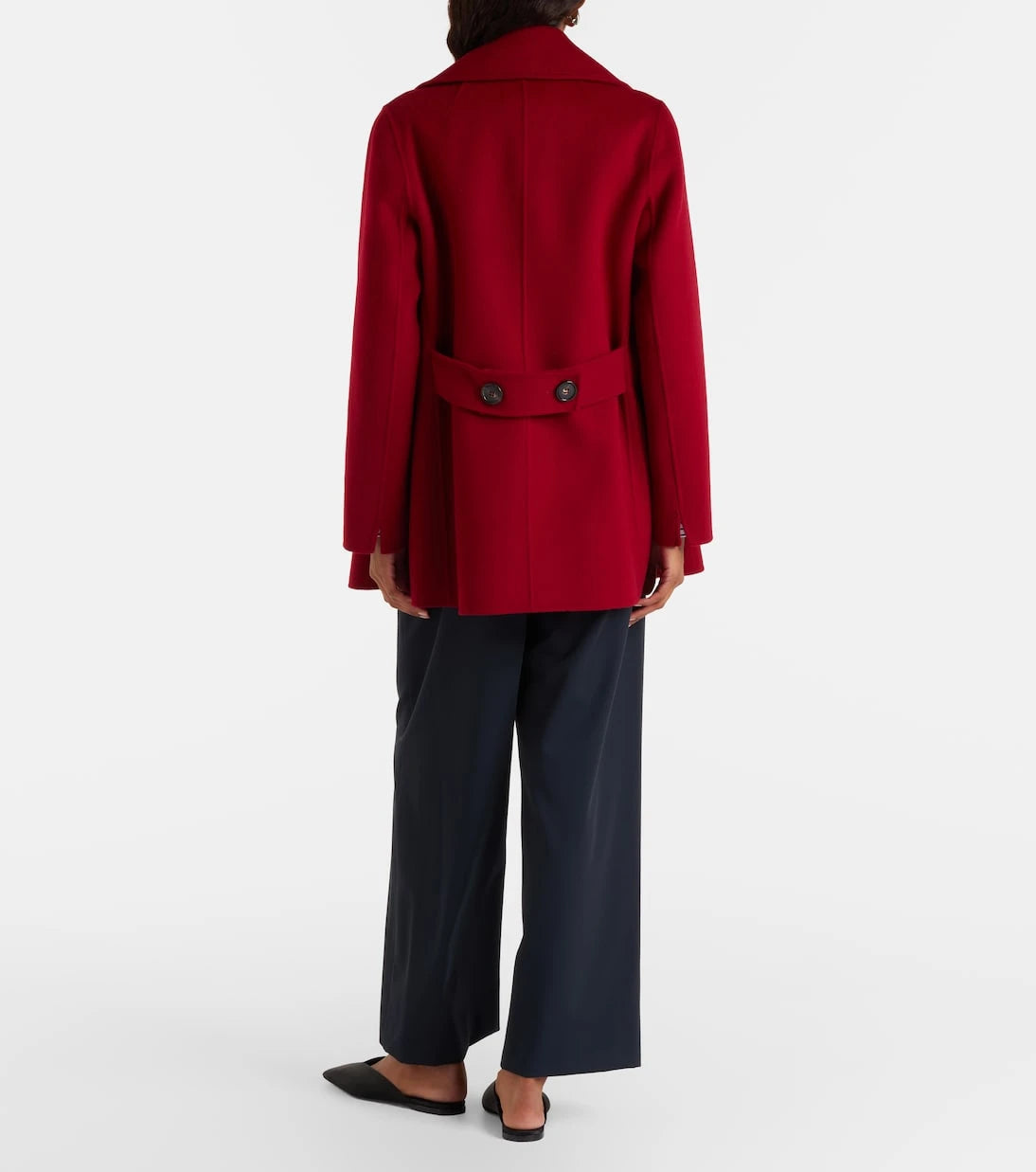 بنطلون صوف بكر بقصة أرجل واسعة "أرجنتا" من 'S Max Mara
