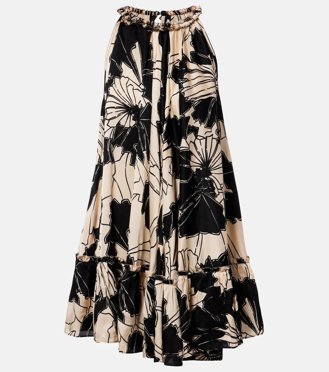 Poupette St Barth - Cleo floral halterneck minidress
