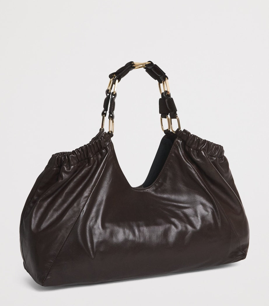 ANINE BING Brown Medium Leather Kate Tote Bag