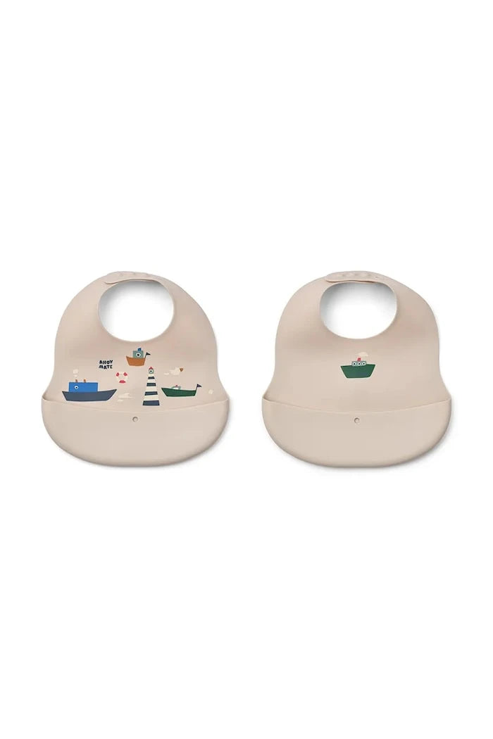Liewood Лигавник Ember Printed Bib 2-pack