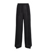 Black Crochet La Scala Trousers
