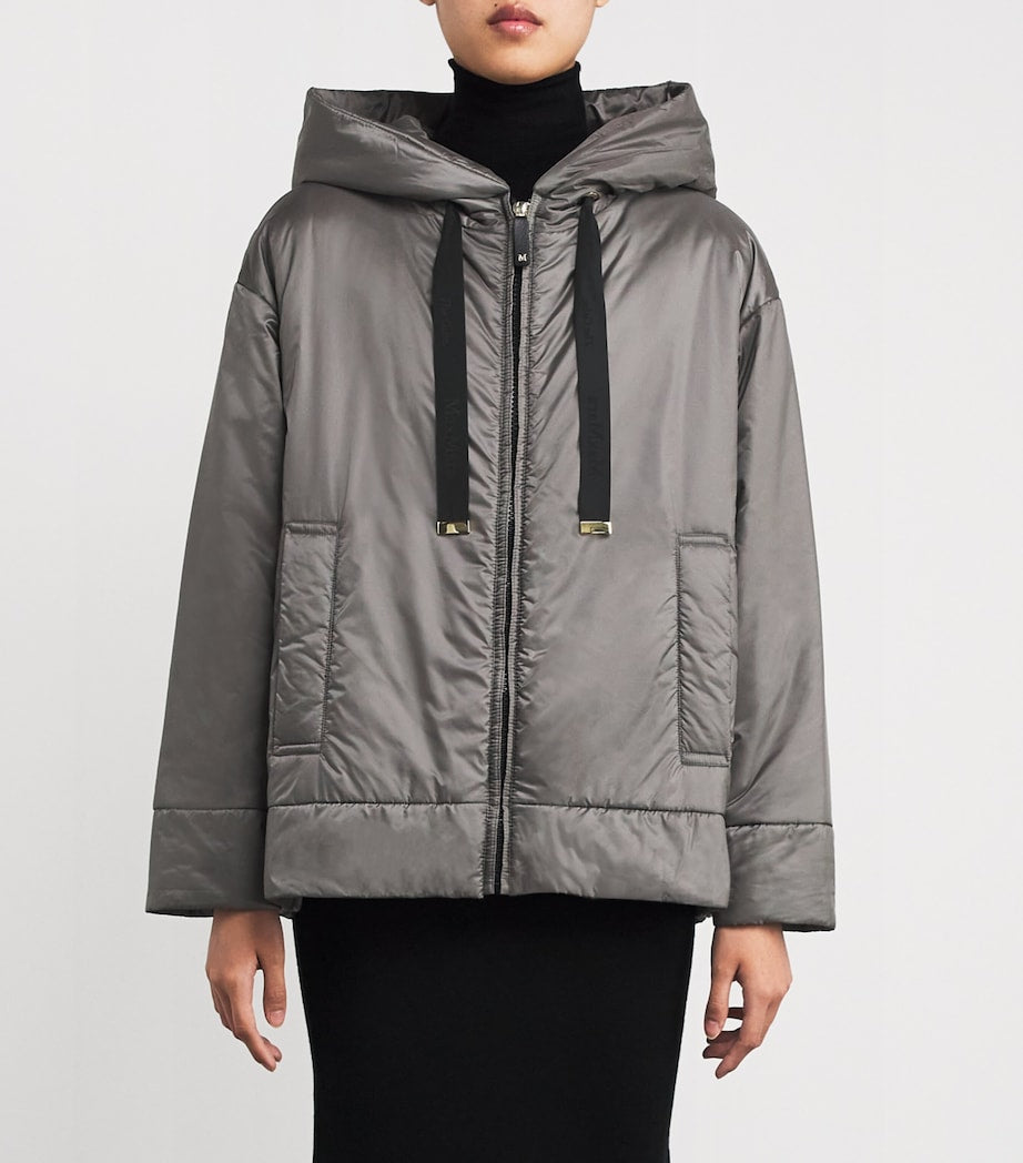 Max Mara Grey The Cube Hooded Puffer Jacket