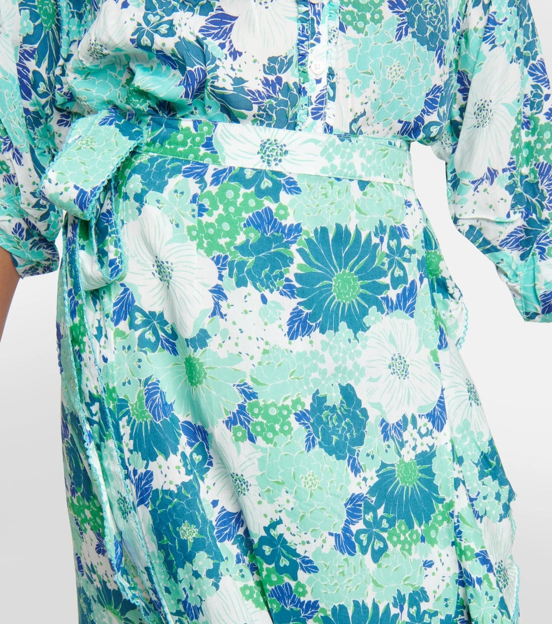 Poupette St Barth - Aude floral midi skirt