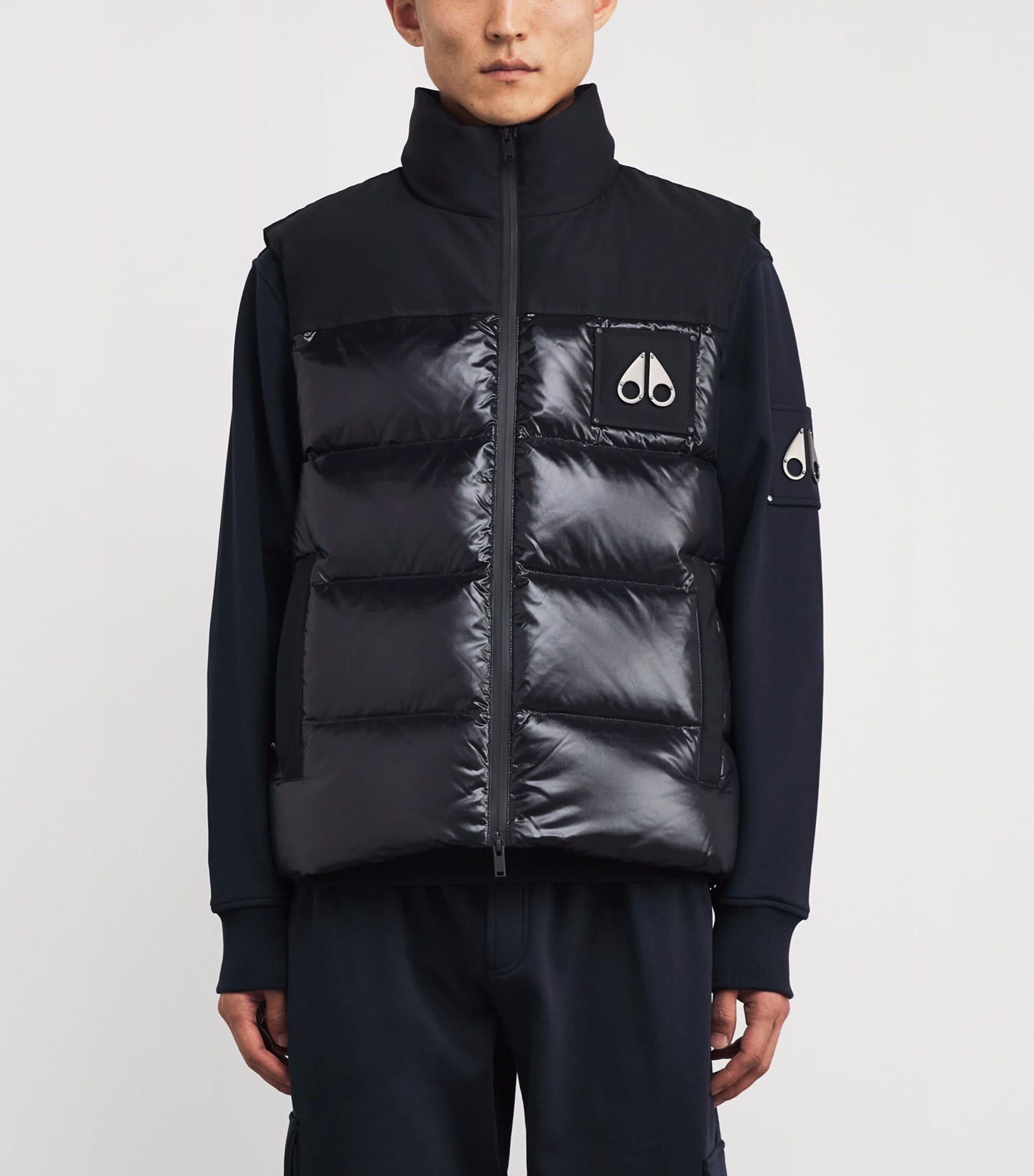 Moose Knuckles Black Down-Filled Victory Peak Gilet