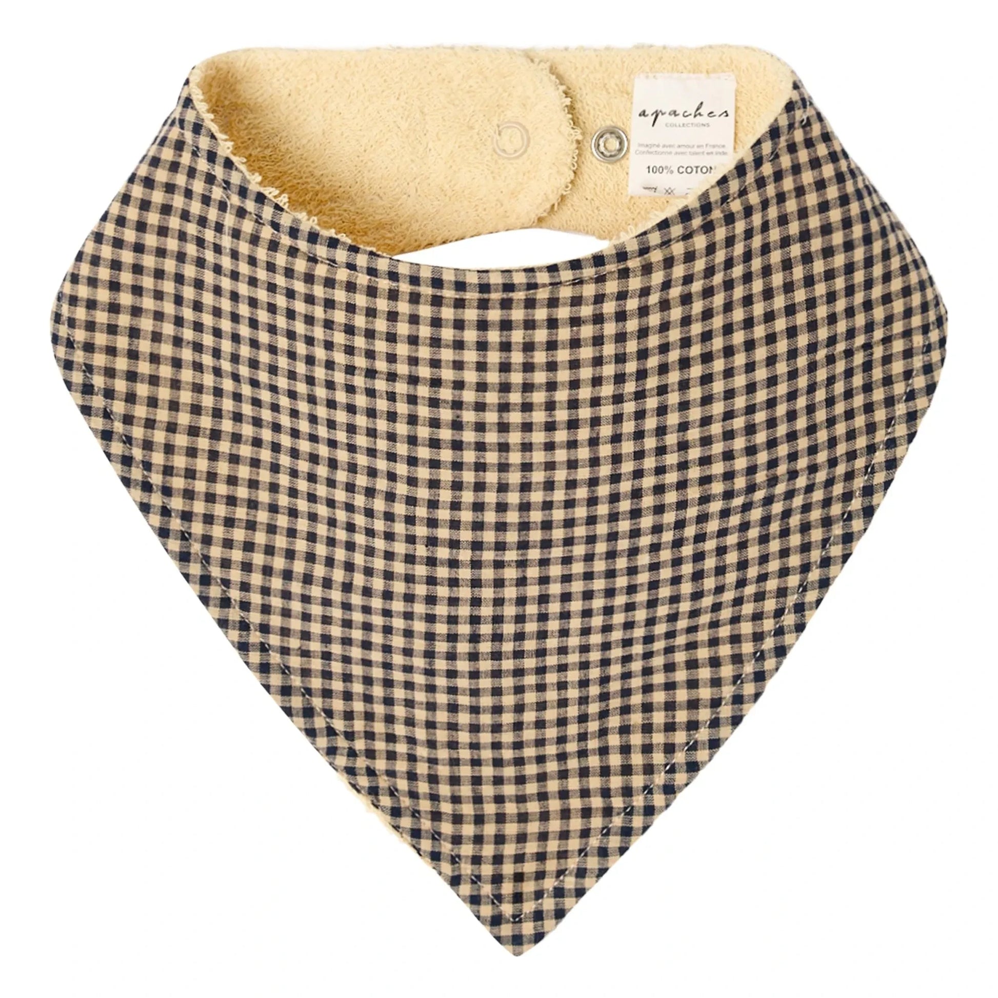 Apaches - Bib Bami Carreaux  | Black