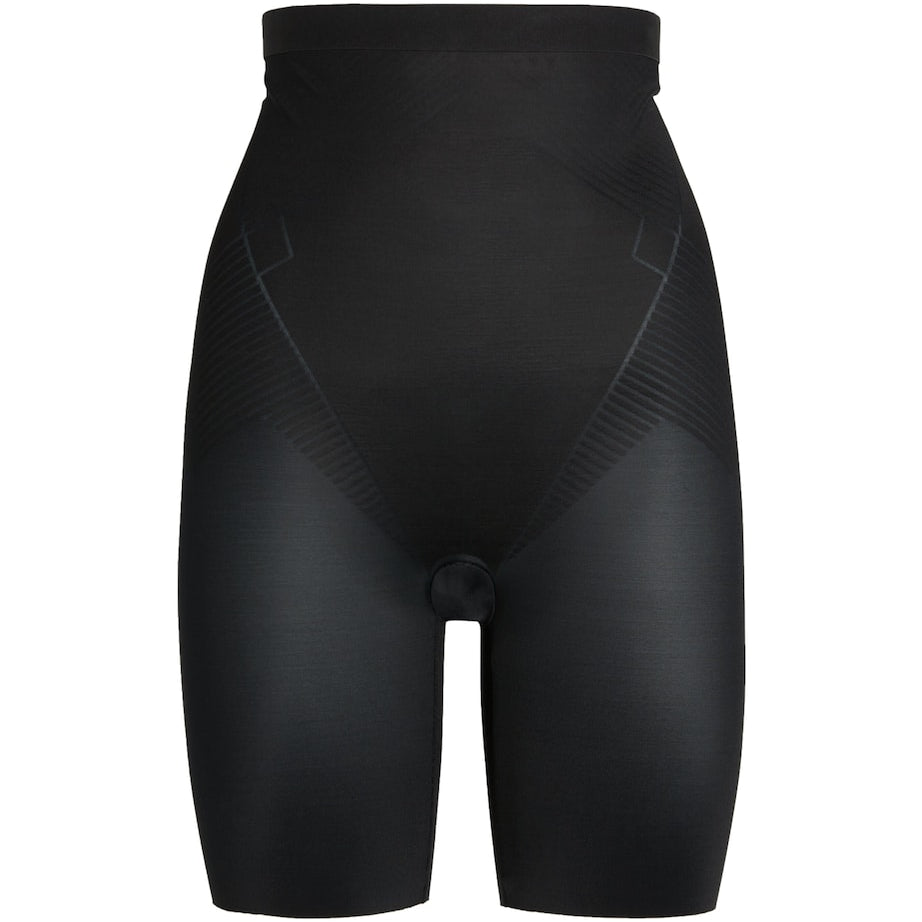 SPANX Black SPANXshape Invisible High-Waist Mid-Thigh Shorts - Medium Control
