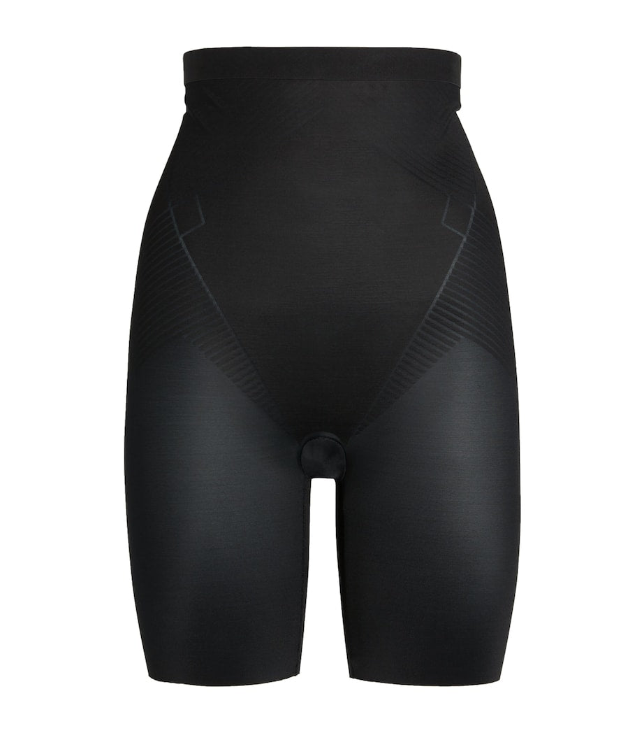 SPANX Black SPANXshape Invisible High-Waist Mid-Thigh Shorts - Medium Control