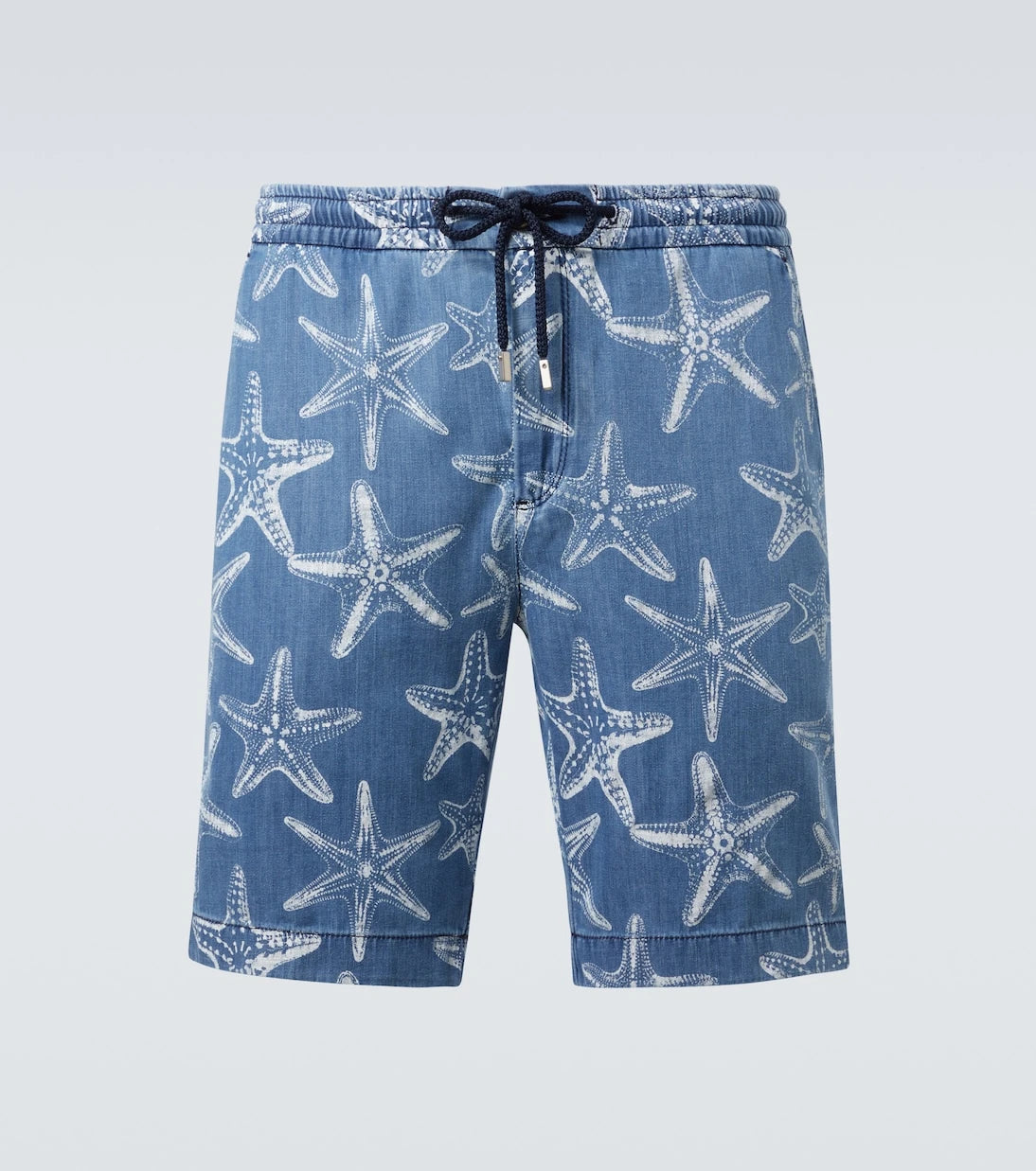 Vilebrequin - Printed denim Bermuda shorts
