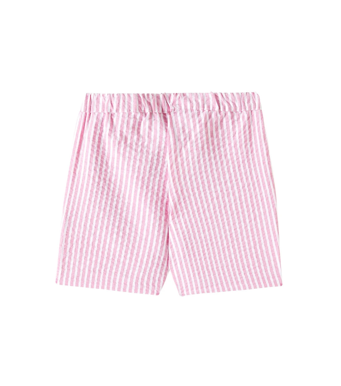 La Coqueta - Cortino striped cotton-blend shorts