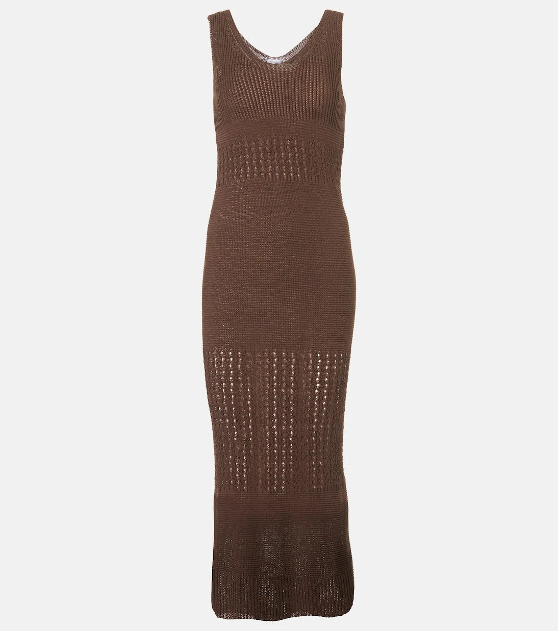 Max Mara - Valois knitted cotton-blend maxi dress
